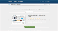 Desktop Screenshot of drivingcoursereviews.com